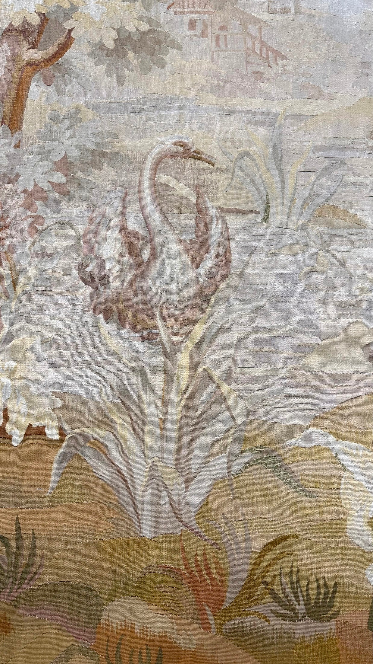 Antique Vertical French Tapestry