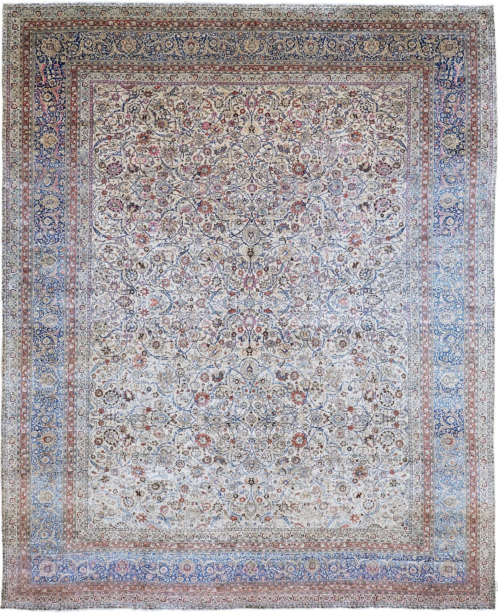 Antique Persian Mashad Signed by Amoghli