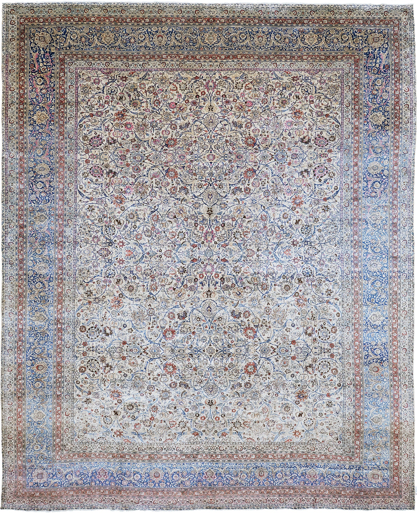 Antique Persian Mashad Signed by Amoghli