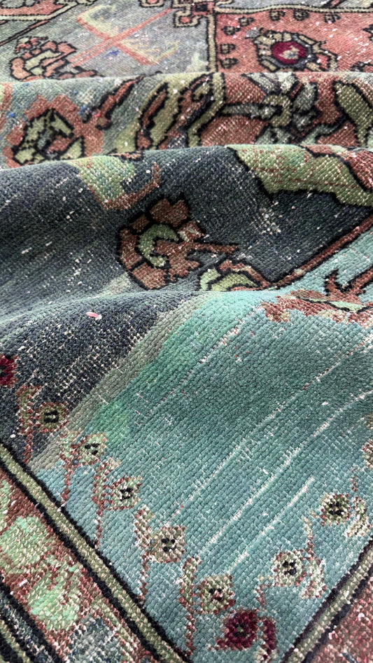 Overdyed Vintage Turkish Rug