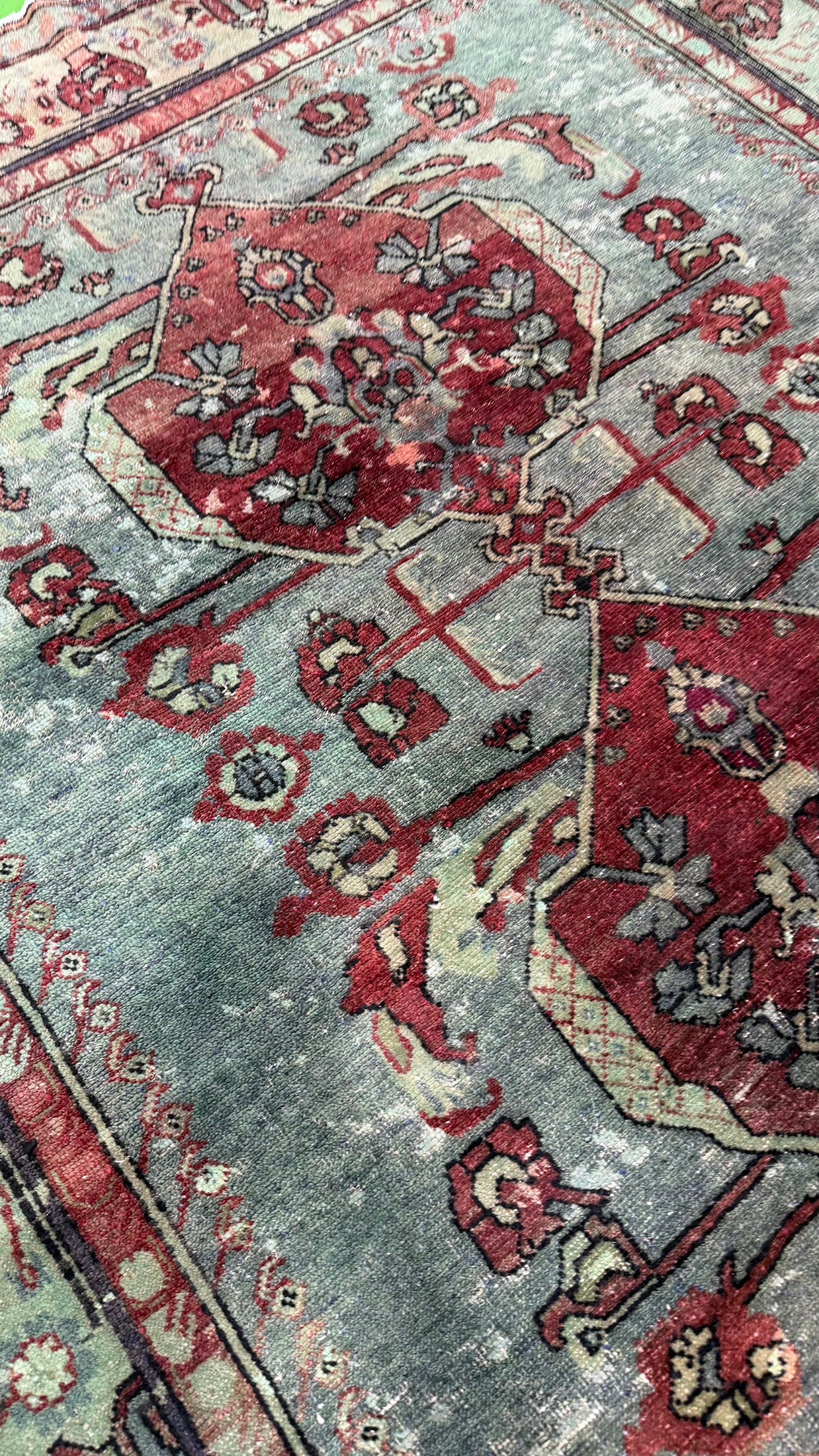 Overdyed Vintage Turkish Rug
