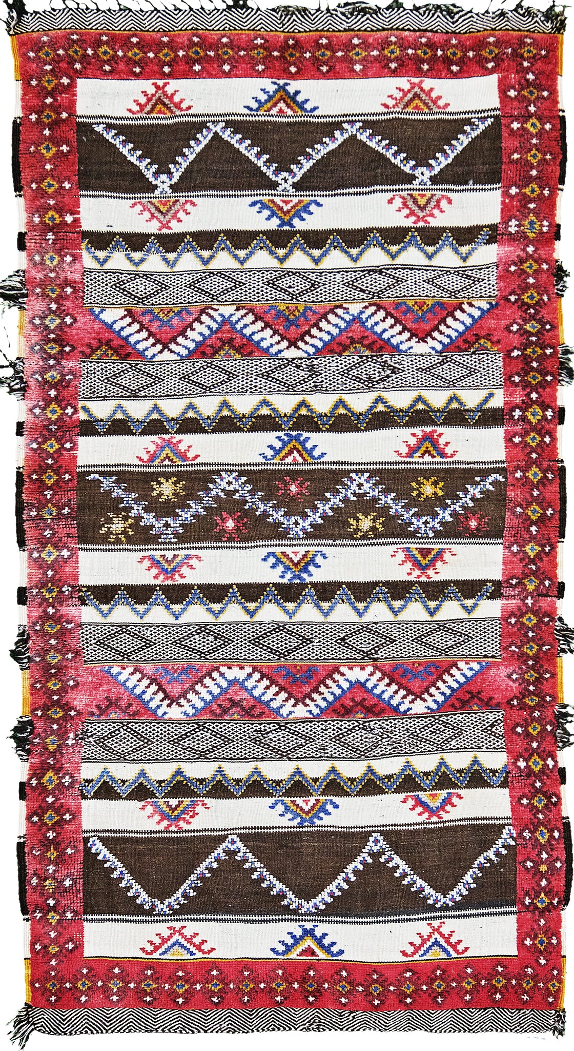 Antique Moroccan Taznakht Kilim
