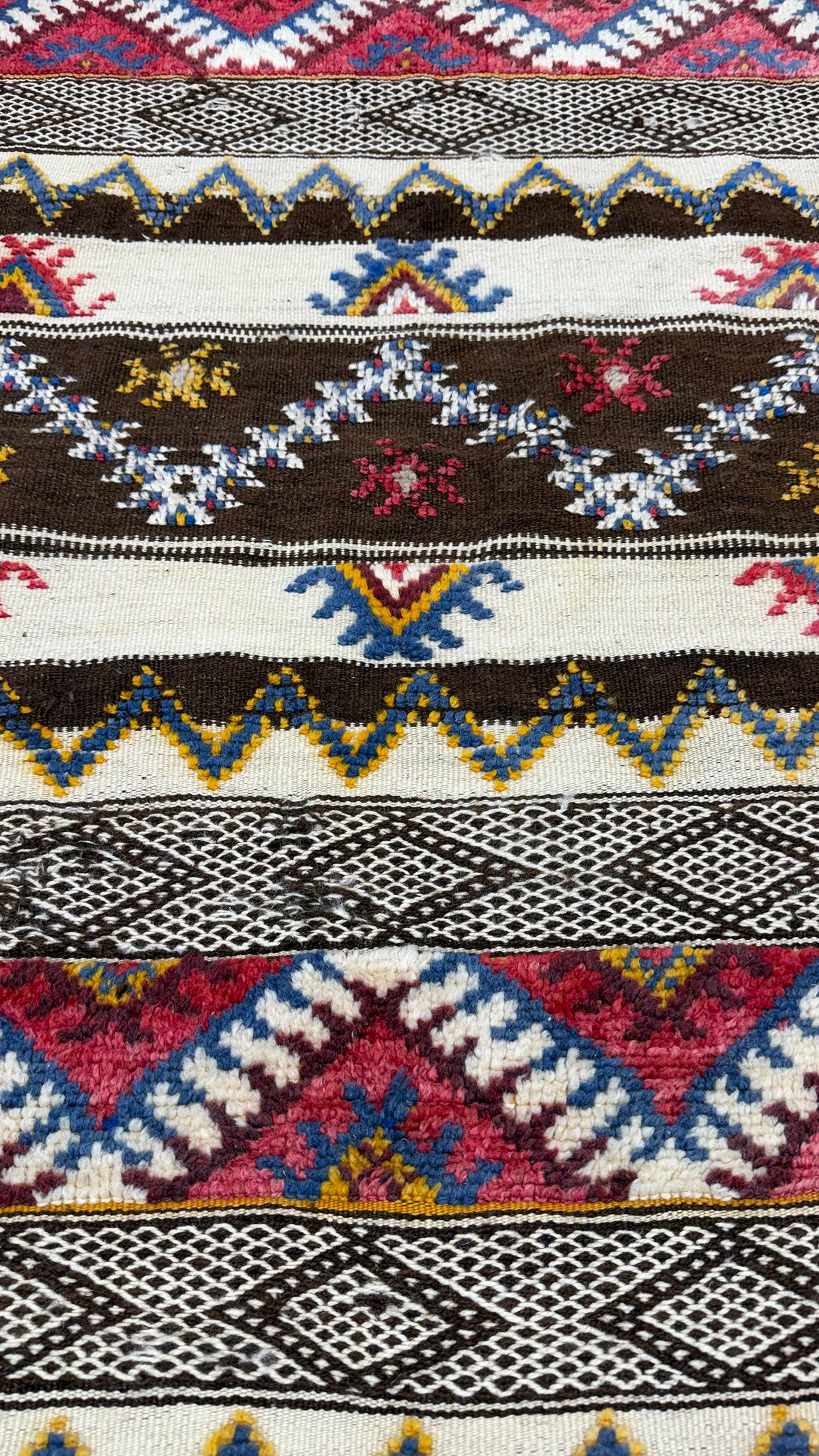 Antique Moroccan Taznakht Kilim