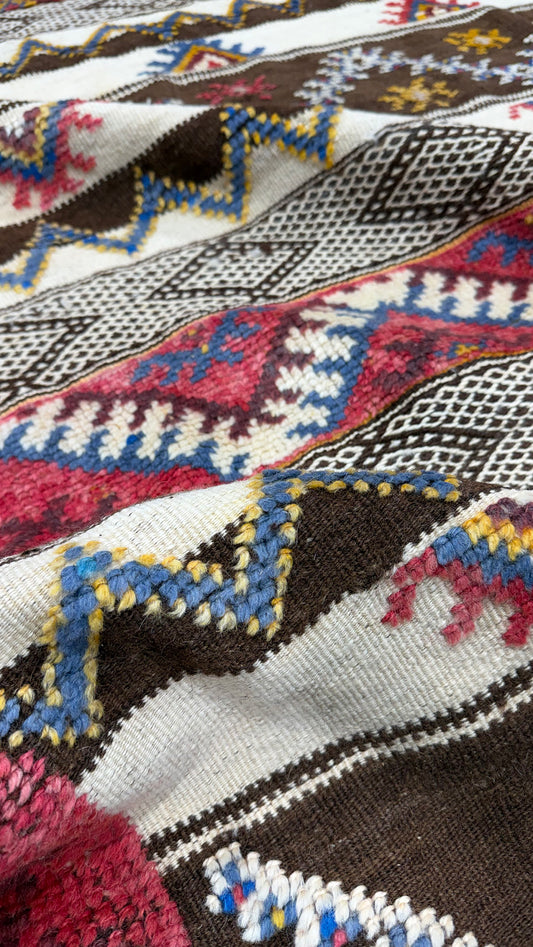 Antique Moroccan Taznakht Kilim
