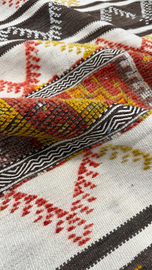 Antique Moroccan Taznakht Kilim