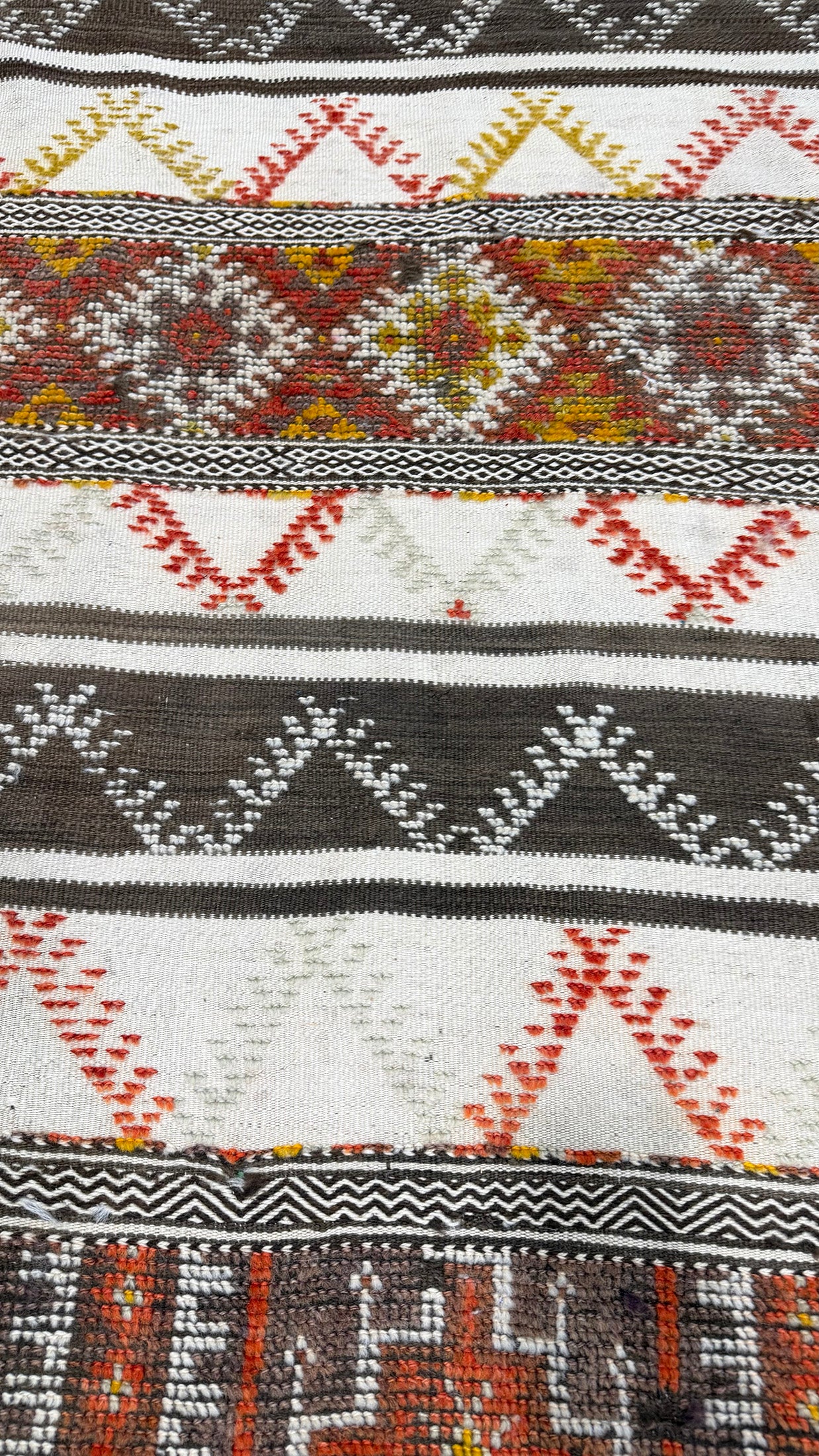 Antique Moroccan Taznakht Kilim