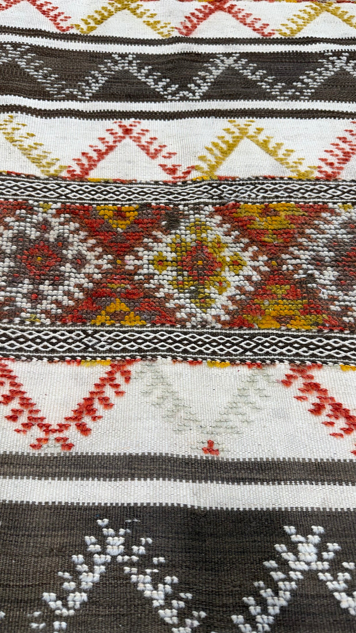 Antique Moroccan Taznakht Kilim