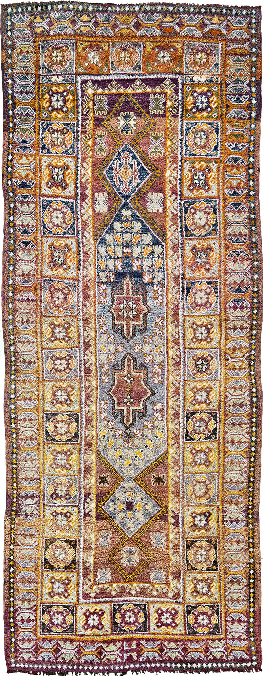 Antique Moroccan Glaoui High Atlas Runner