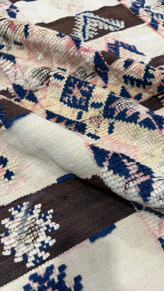 Antique Moroccan Taznakht Kilim Runner