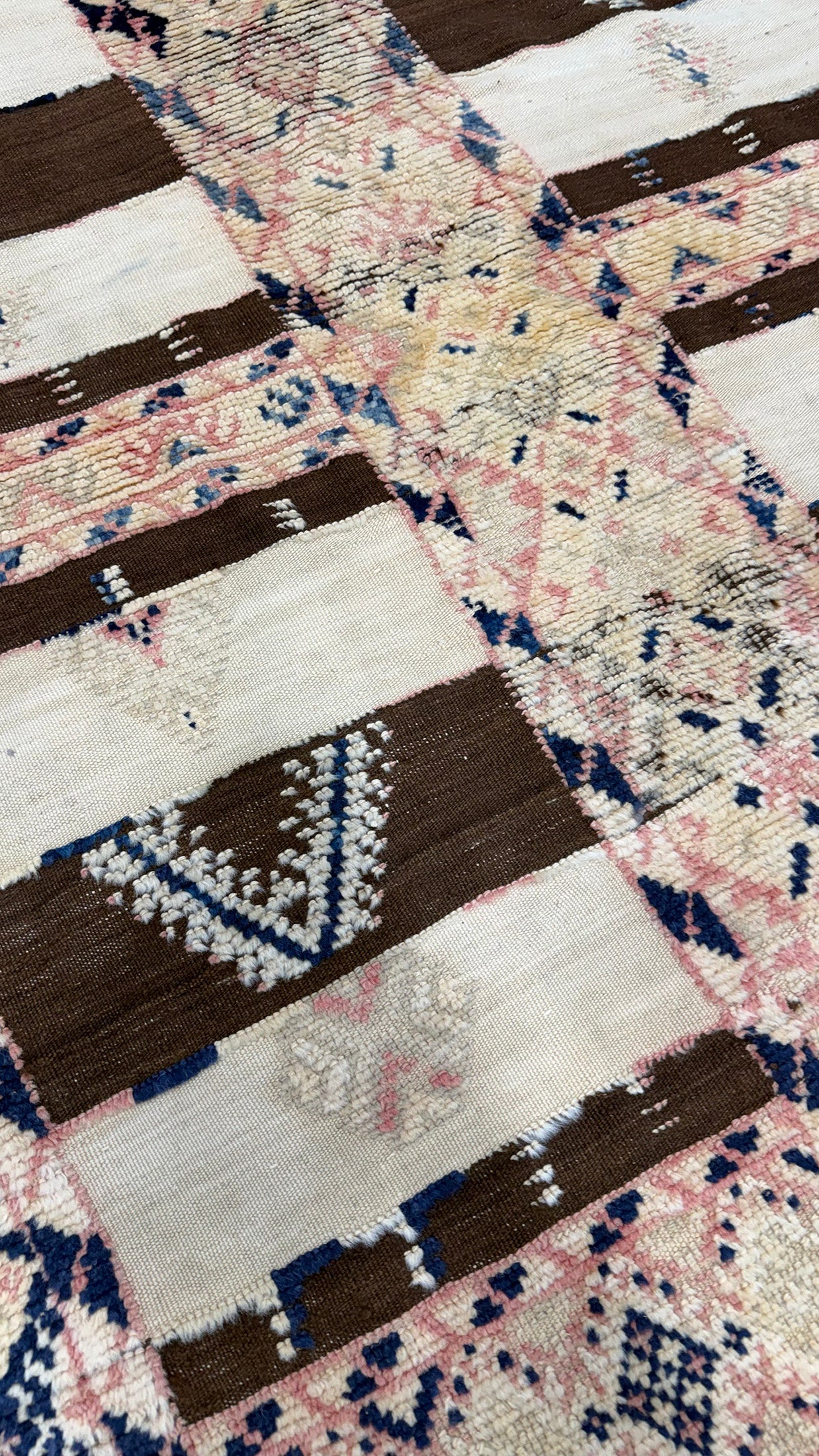 Antique Moroccan Taznakht Kilim Runner