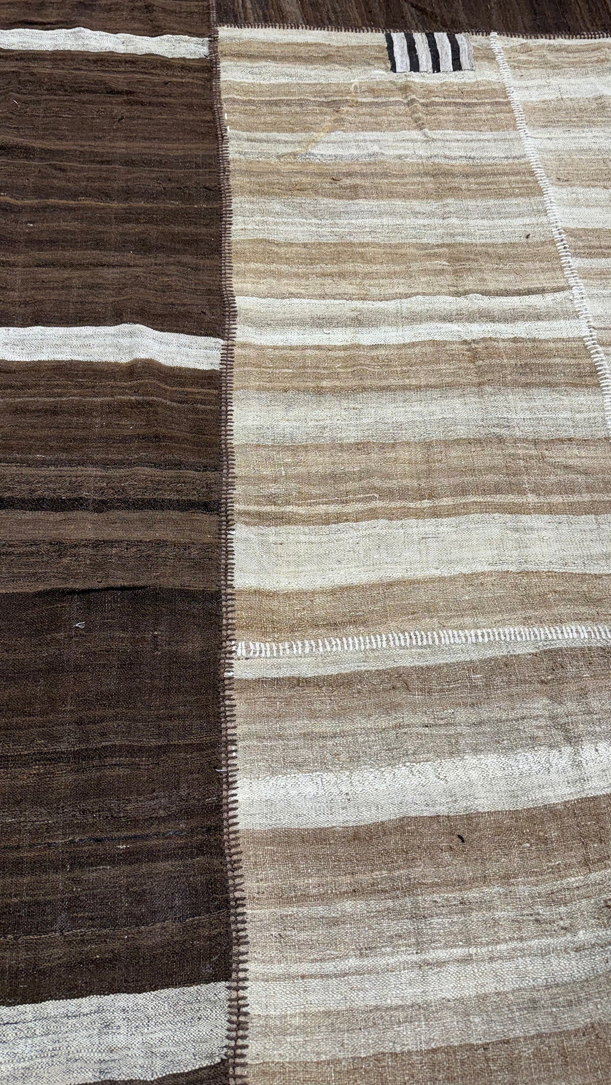 Antique Persian Ghashghaei Patchwork Kilim