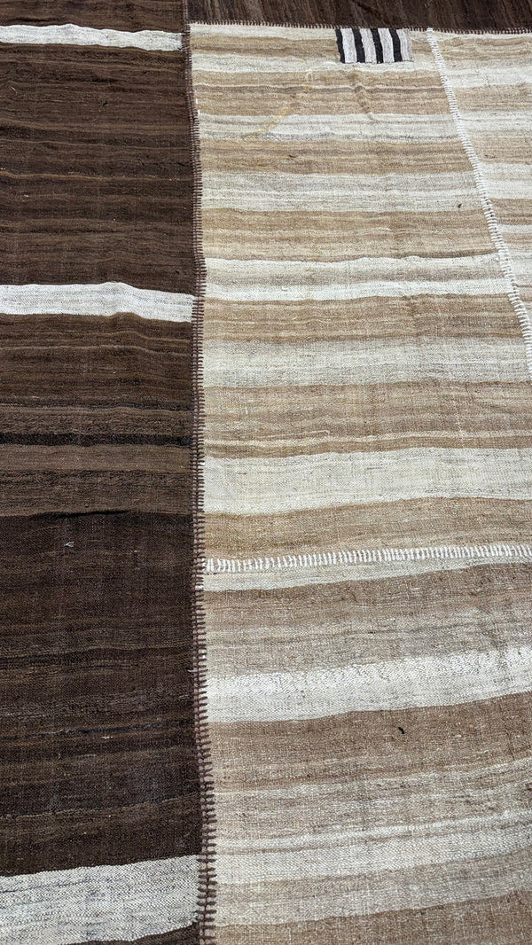 Antique Persian Ghashghaei Patchwork Kilim