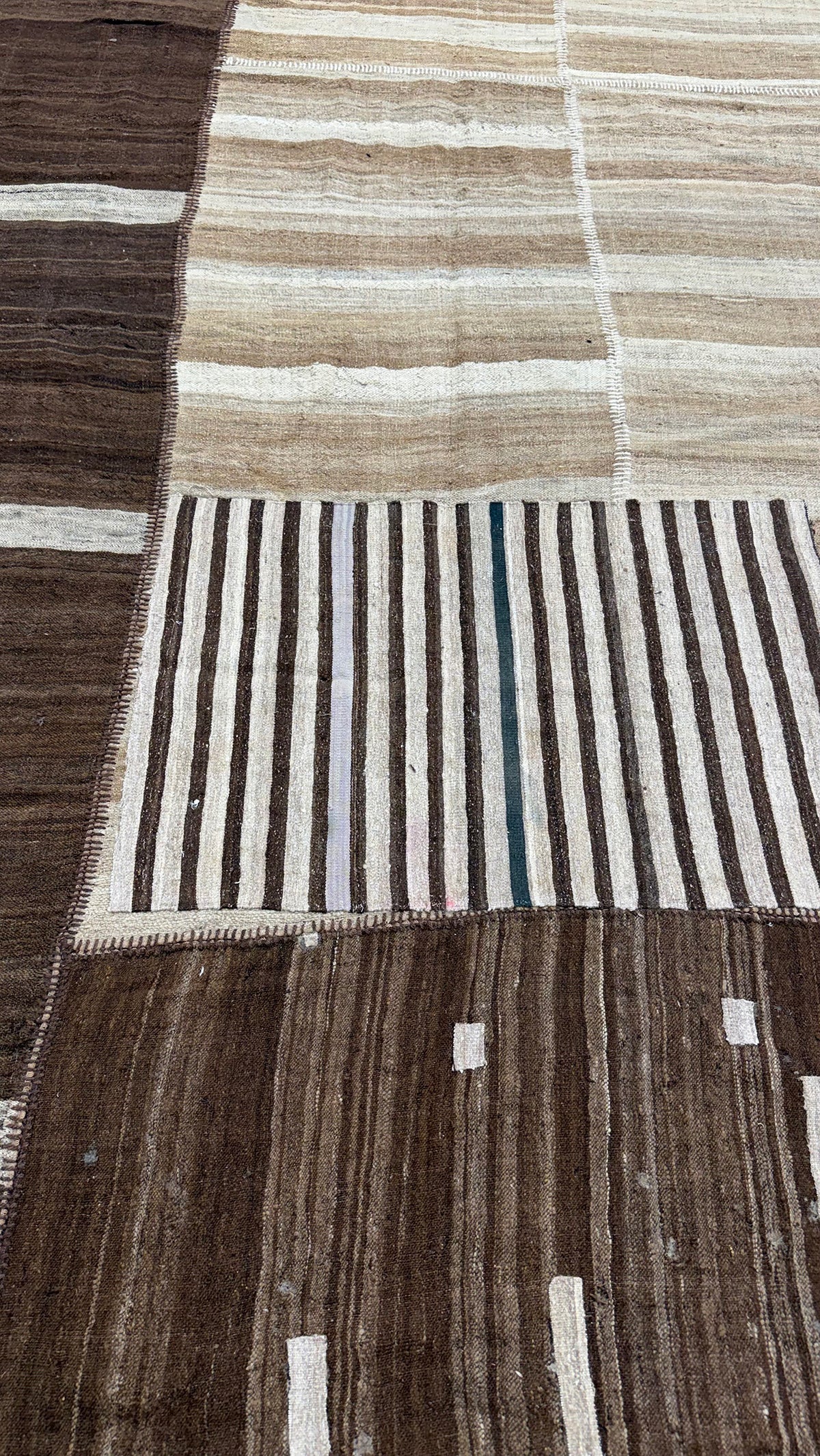 Antique Persian Ghashghaei Patchwork Kilim