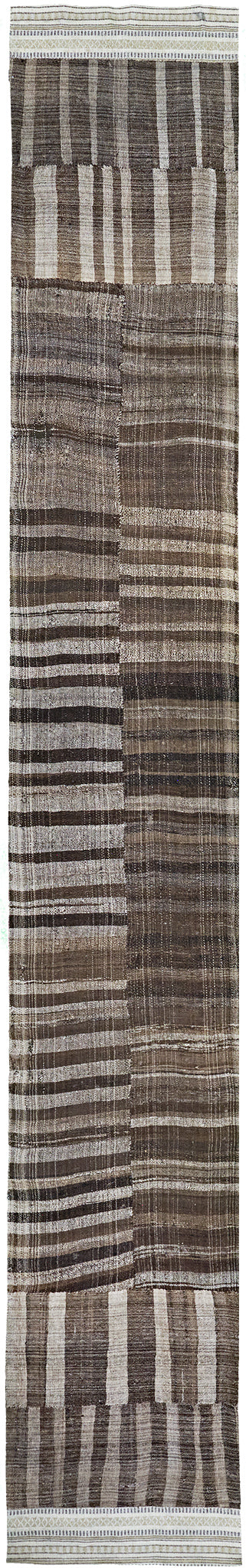 Antique Persian Ghashghaei Patchwork Kilim Runner