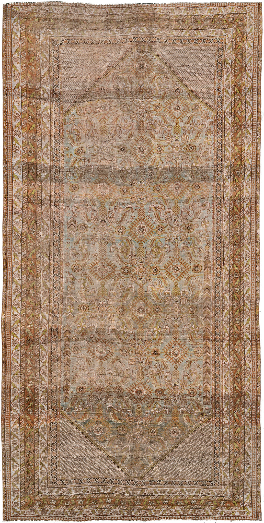 Antique Persian Shiraz Gallery Size Runner