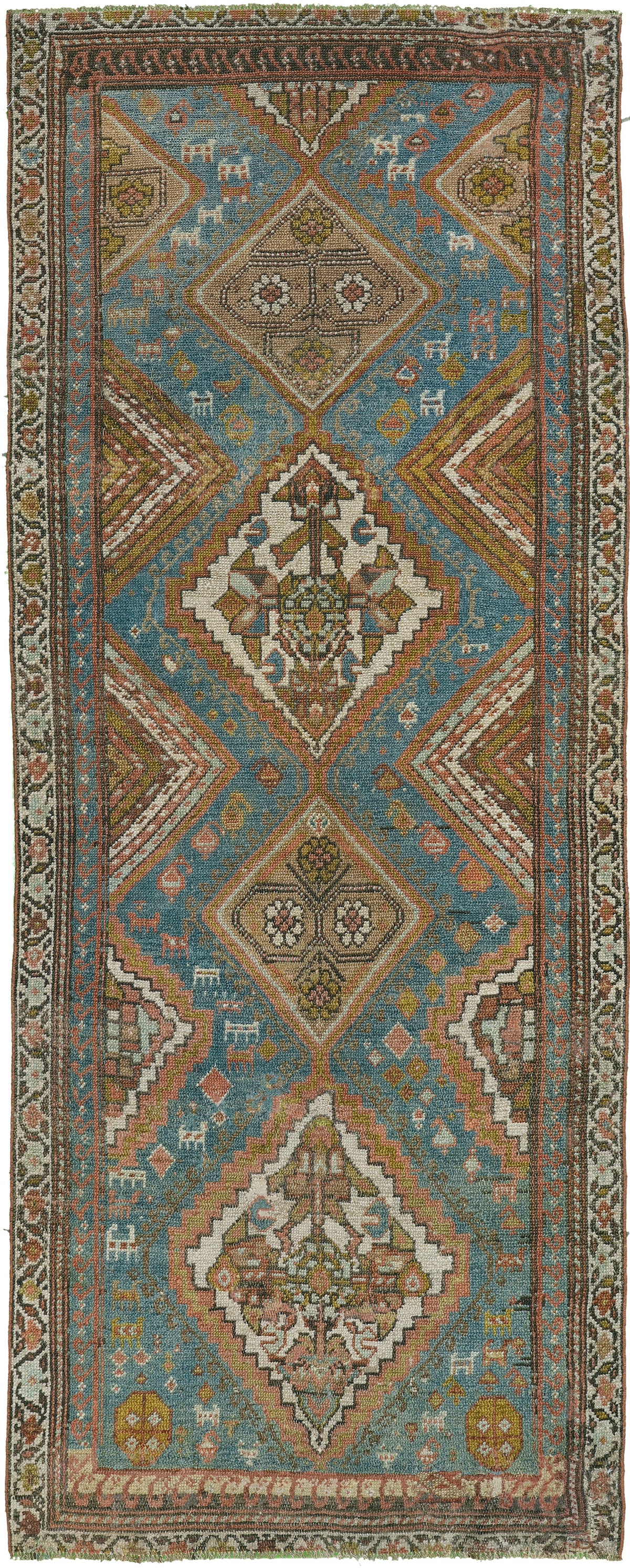 Antique Persian Kurdish Runner