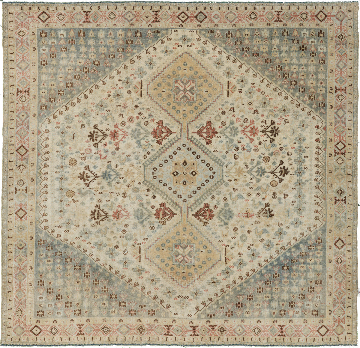 Antique Persian Square Shiraz