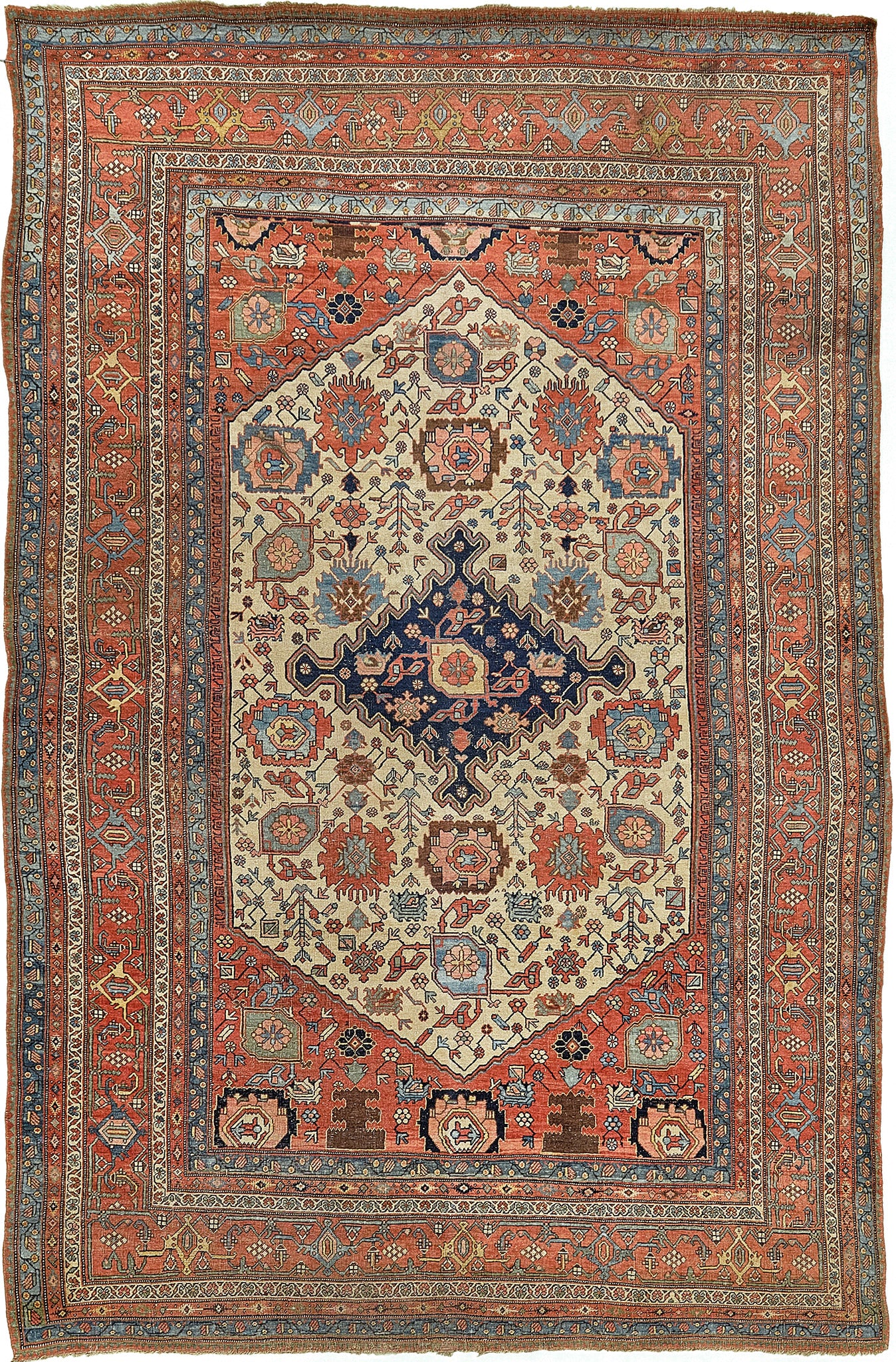 Persian Rug 237 Antique Persian Bidjar  Halvai 55044