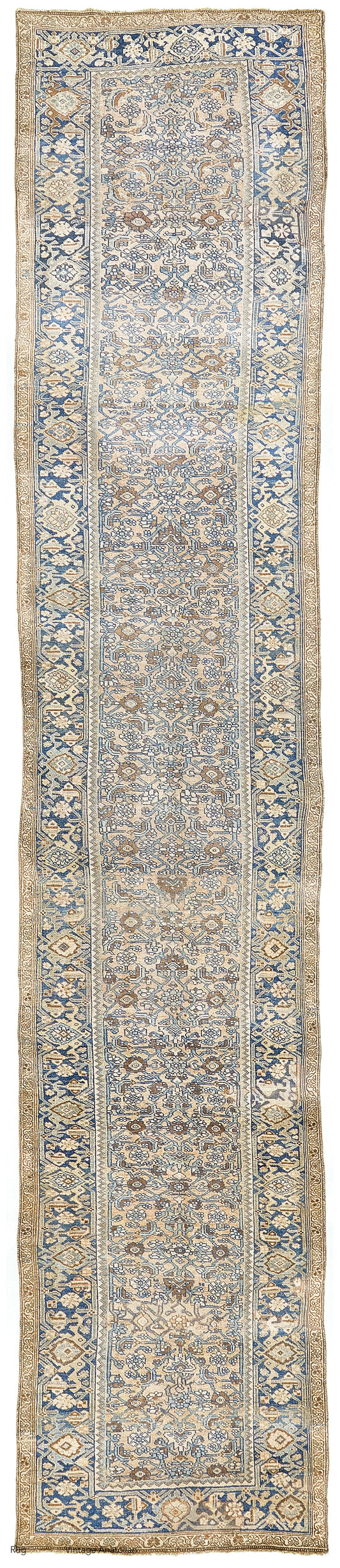 Persian Rug 363 Antique Persian Bidjar Runner Herati Design 57538