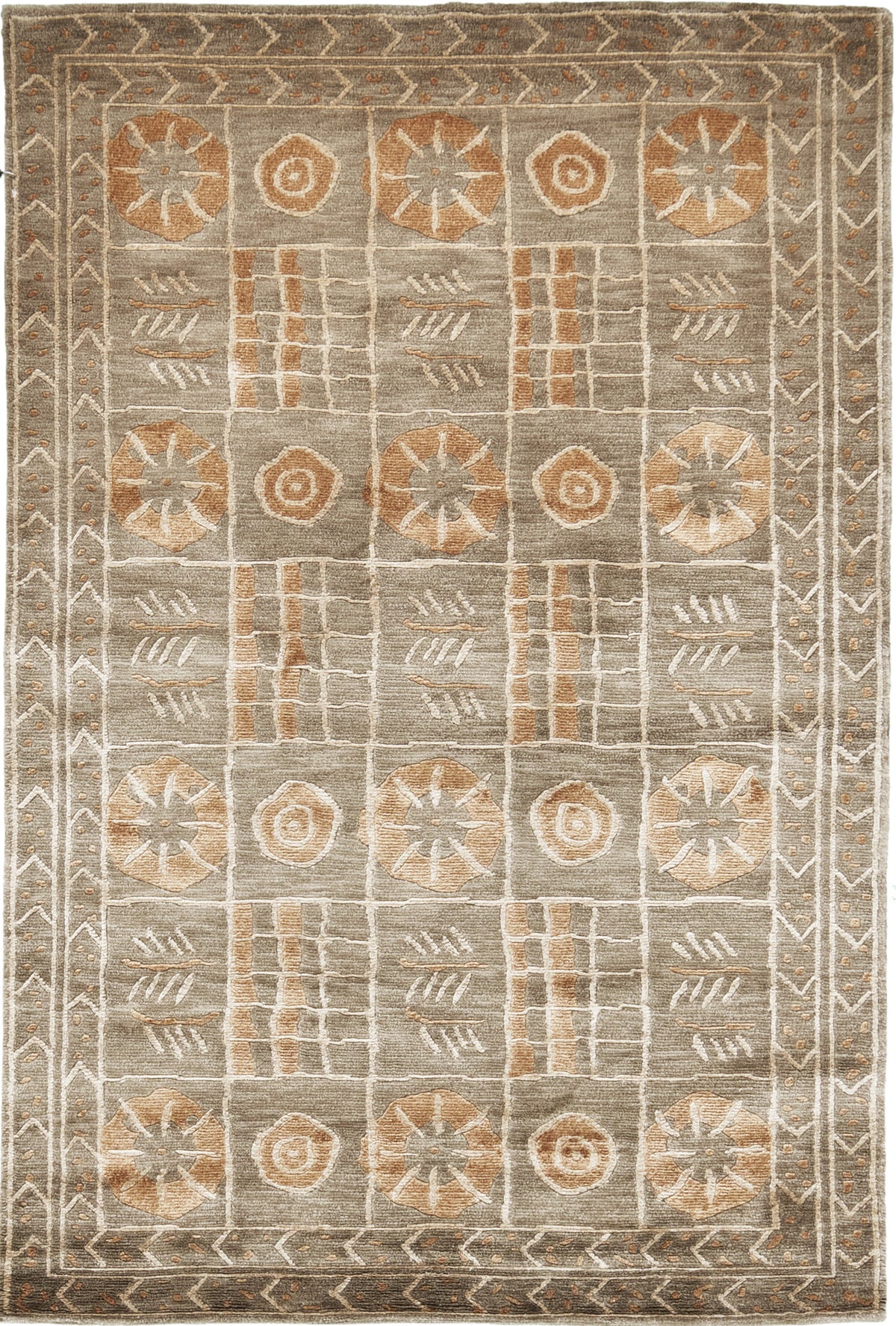Tibetan Contemporary Design Rug Mondrian Collection Modern - one-of-a-kind handmade area rug [#2]