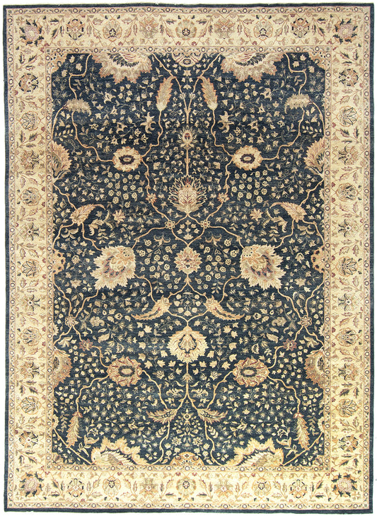 Natural Dye Antique Oushak Revival Rug