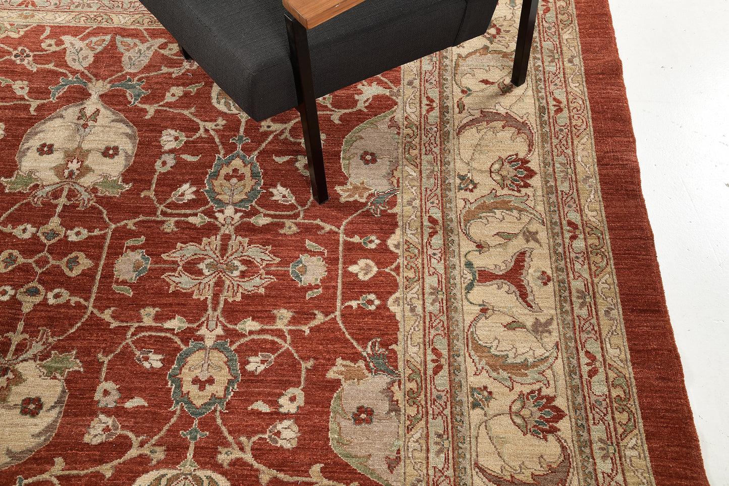 Natural Dye Oushak Design Rug D5081 Divine