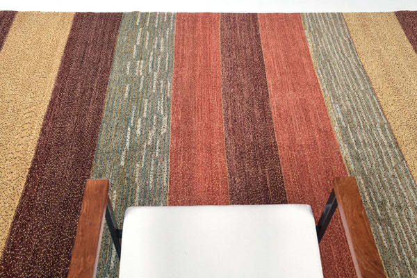 Natural Dye Contemporary Design Mondrian Collection - close-up of weave texture and pile (3)