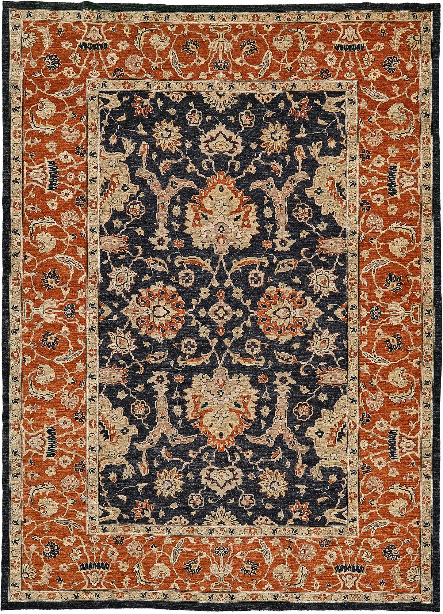 Natural Dye Sultanabad Style Rug D5228 Divine