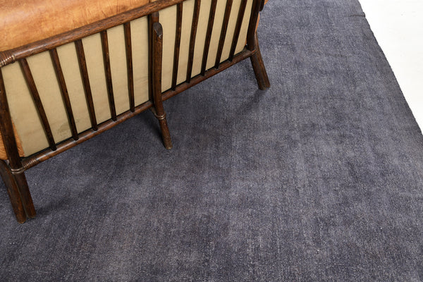 Overdyed Sultanabad Revival Rug - artisan revival weave - close-up of weave texture and pile [#2]