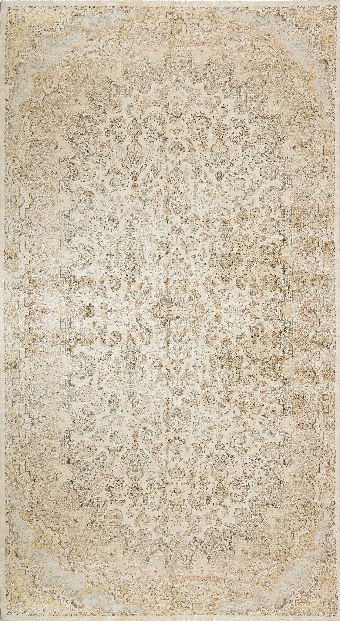 Persian Rug 3741 Vintage Persian Kerman Rug 59652