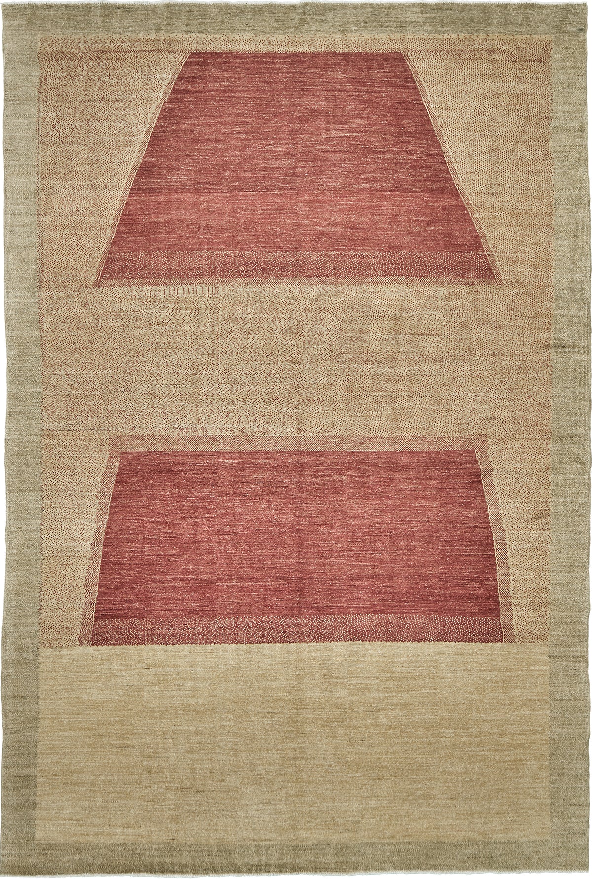 Natural Dye Contemporary Design Rug Mondrian Collection - one-of-a-kind handmade area rug [#2]
