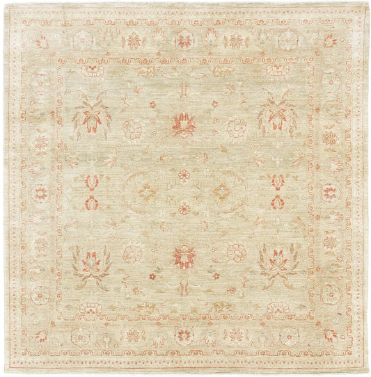 Natural Dye Sultanabad Style Rug Divine Square Rug