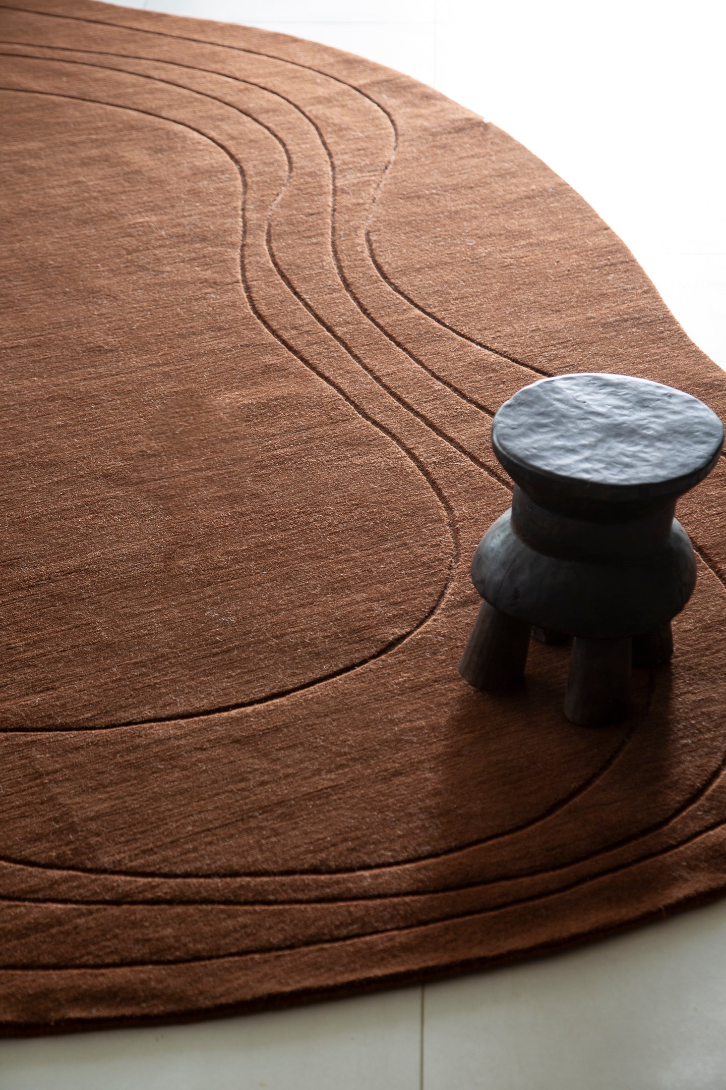 Aalto.01 by Jenni Lauri, Cognac - detailed border and fringe