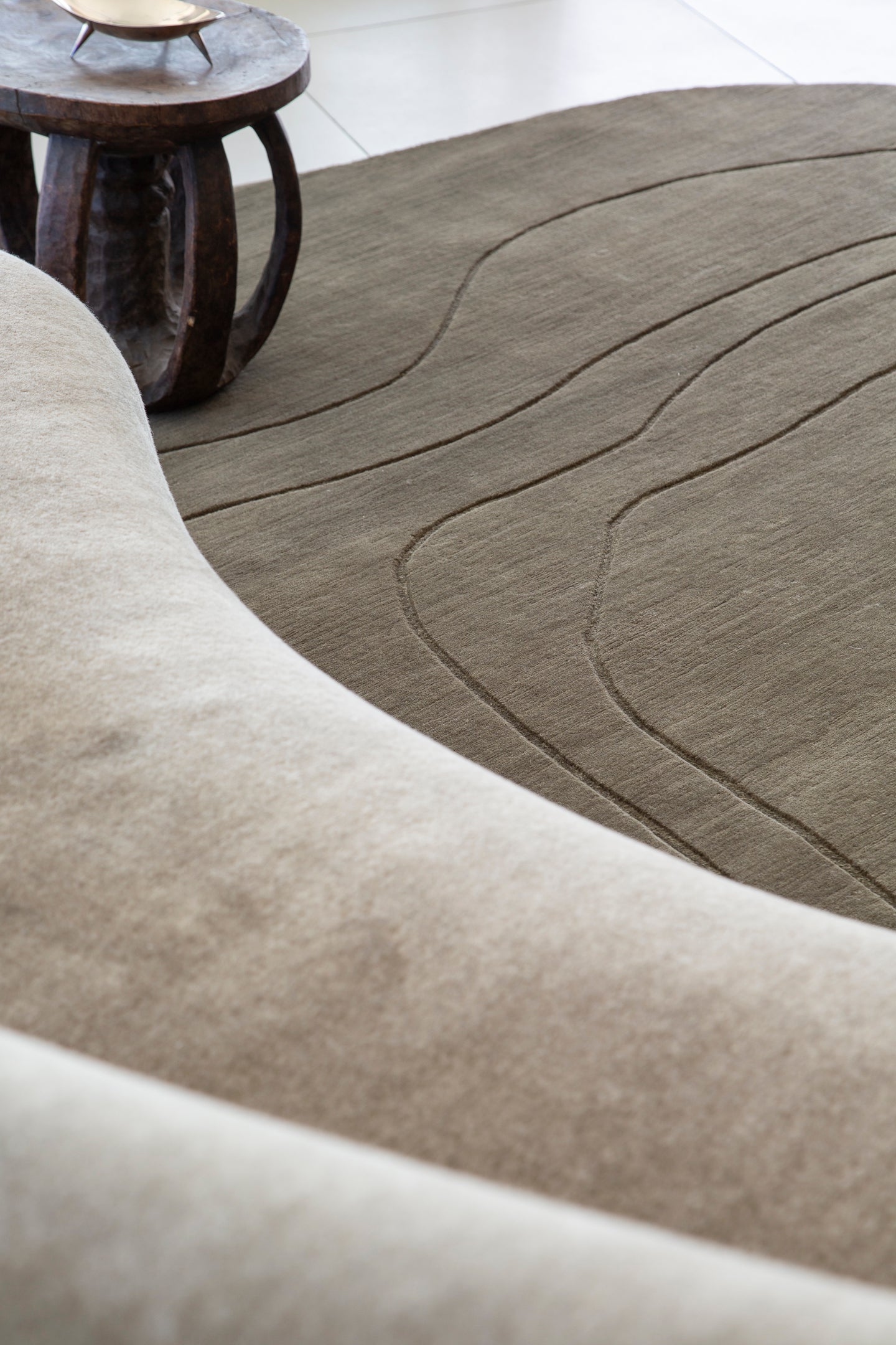 Aalto.02 by Jenni Lauri, Olive - detailed border and fringe