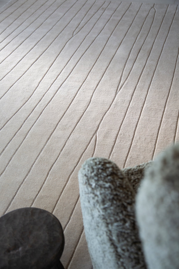 SÃ¤de.01 by Jenni Lauri, Ivory - close-up of weave texture and pile