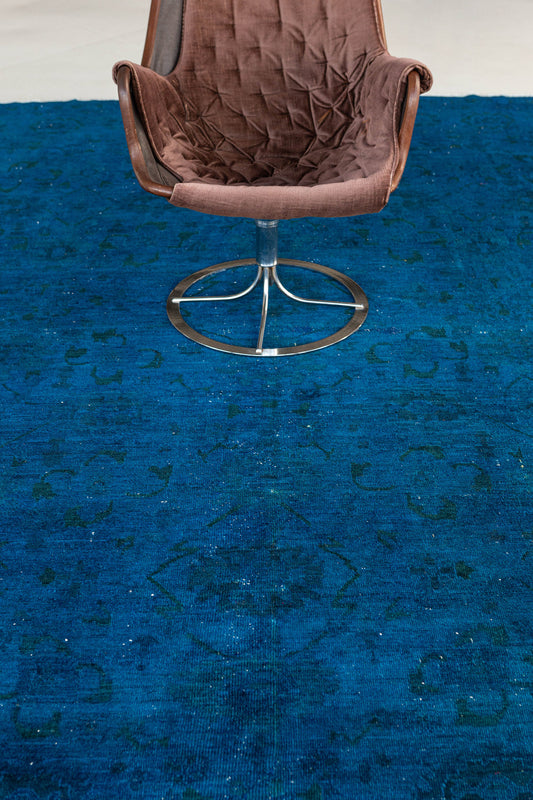 Overdyed Vintage Style Rug