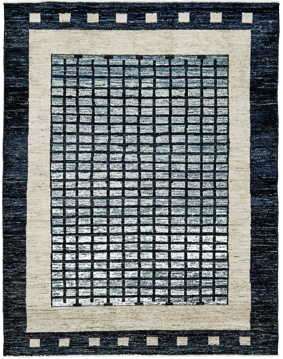 Modern Design Vegetable Dye Rug - one-of-a-kind handmade area rug