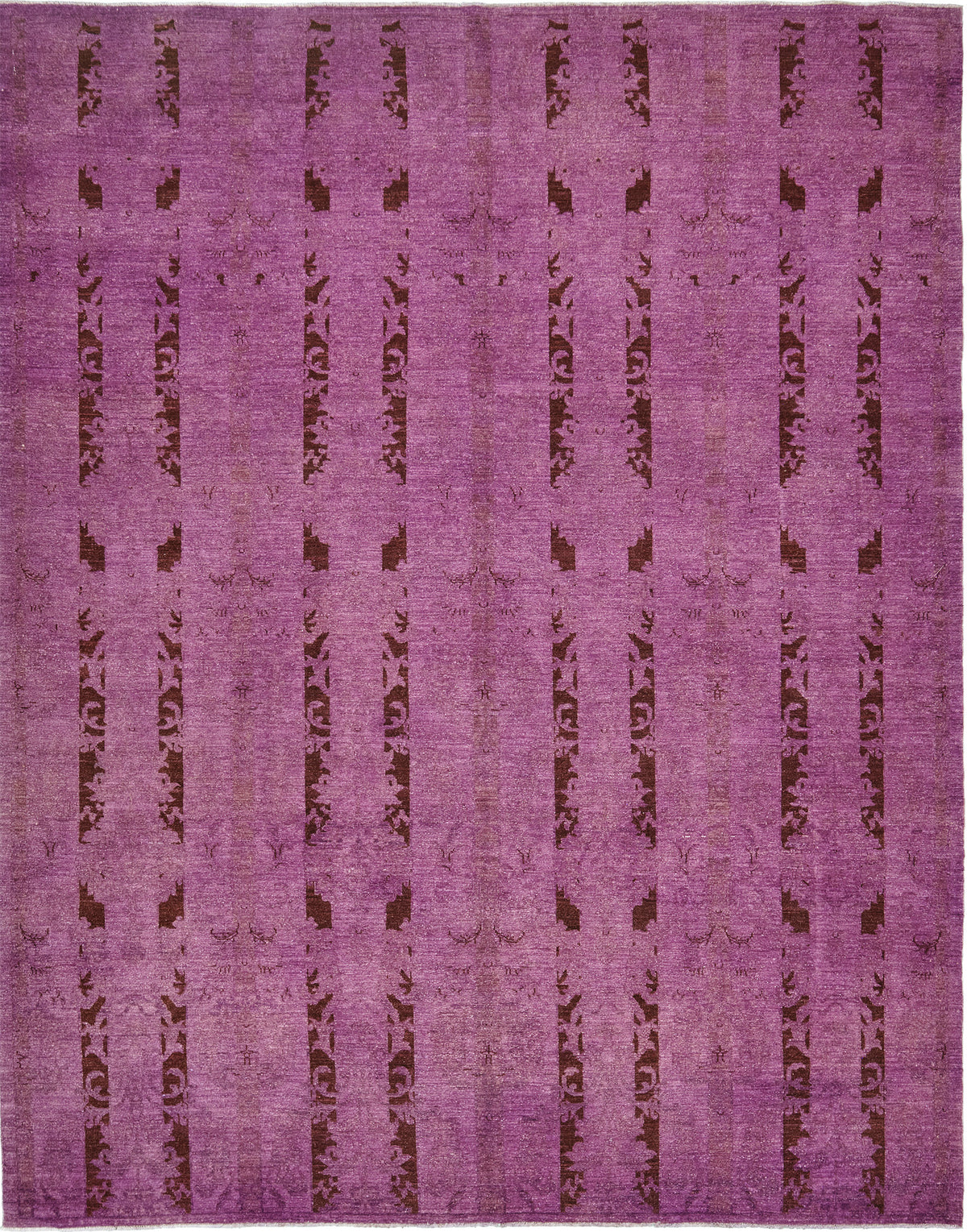 Overdyed Transitional Design Rug - one-of-a-kind handmade area rug [#1]