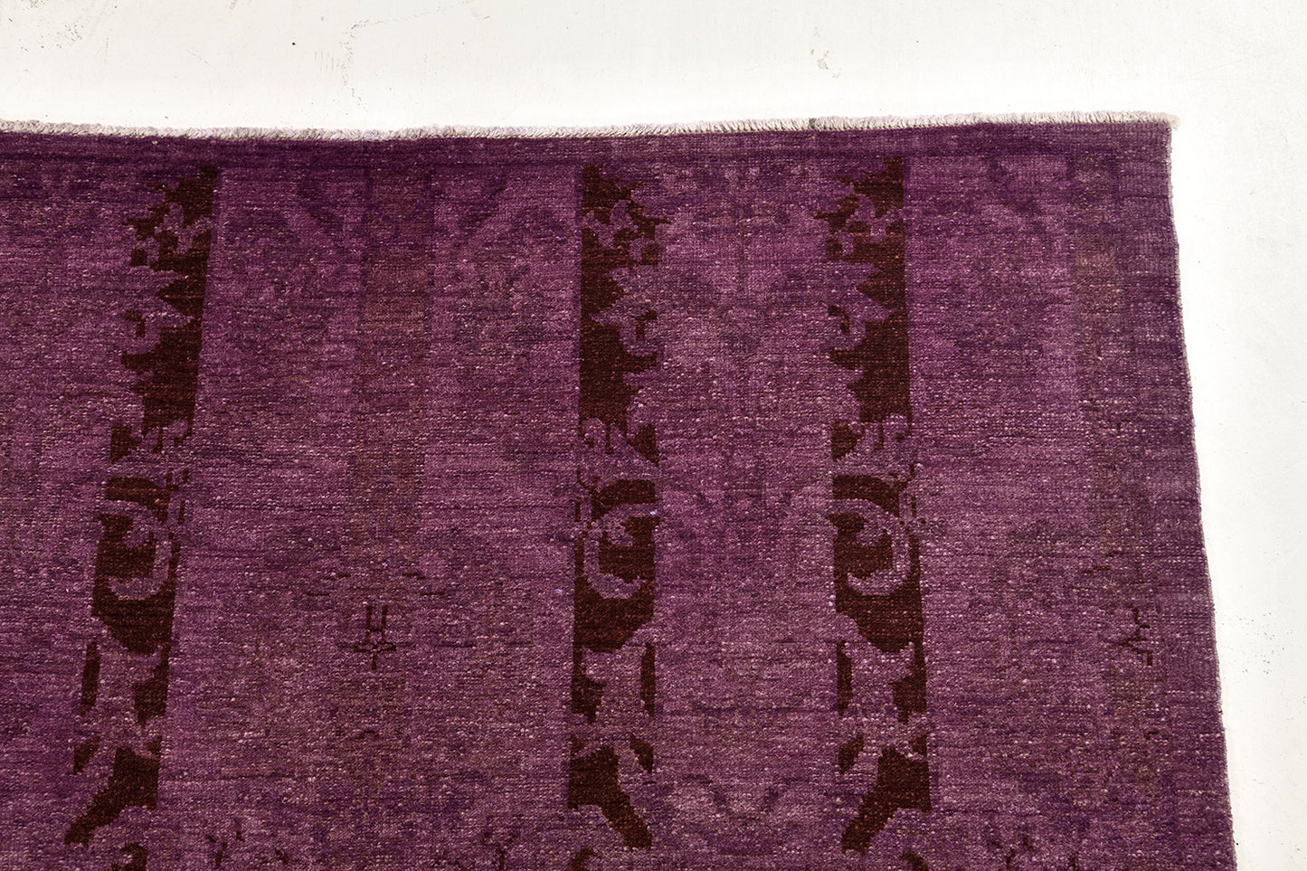 Overdyed Transitional Design Rug