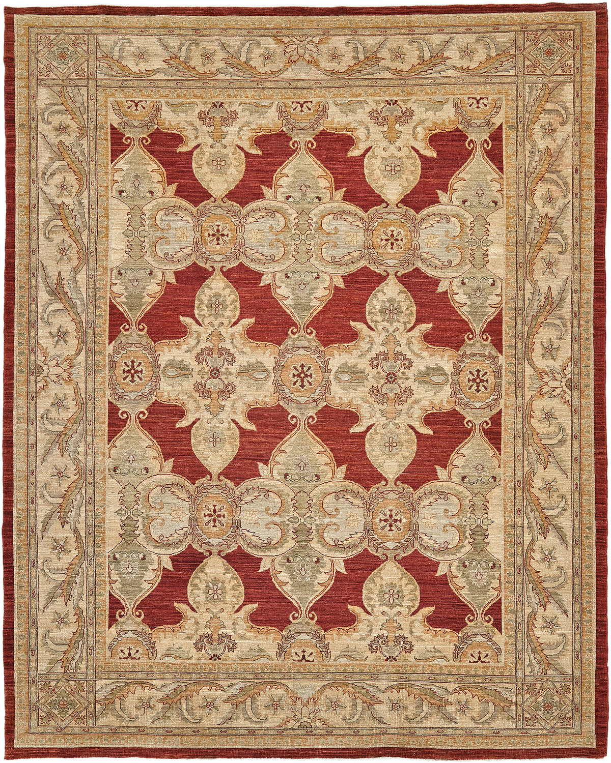 Natural Dye Polonaise Design - one-of-a-kind handmade area rug