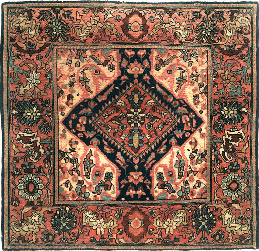 Persian Rug 482 Antique Persian Farahan Circa 1890 10095