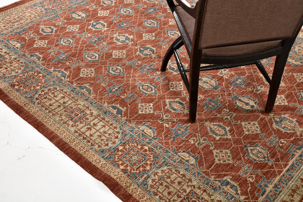Natural Dye Mamluk Revival Bliss Collection - artisan revival weave - overhead flat lay view (2)