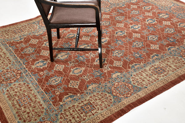 Natural Dye Mamluk Revival Bliss Collection - artisan revival weave - close-up of weave texture and pile (2)