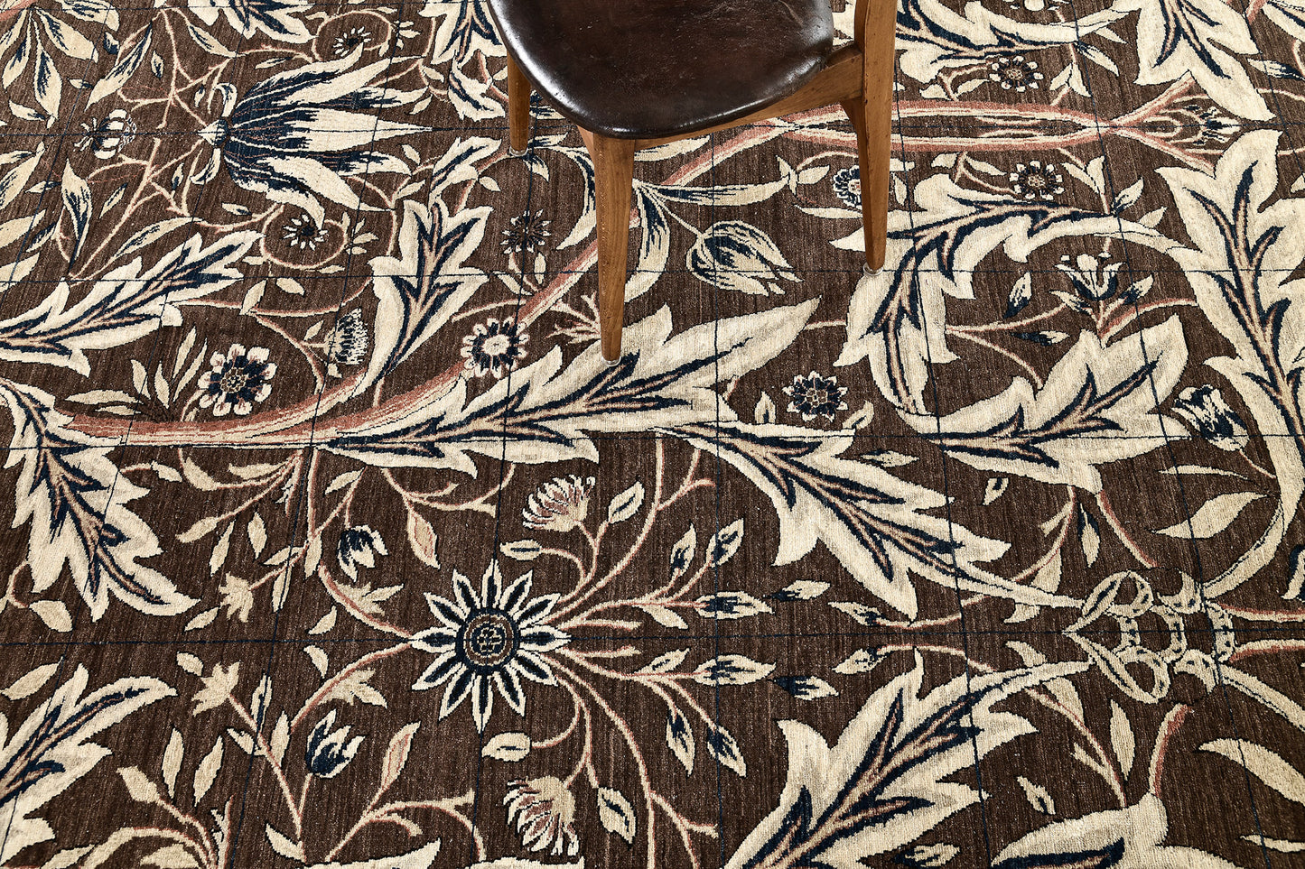 Natural Dye William Morris Design Rug