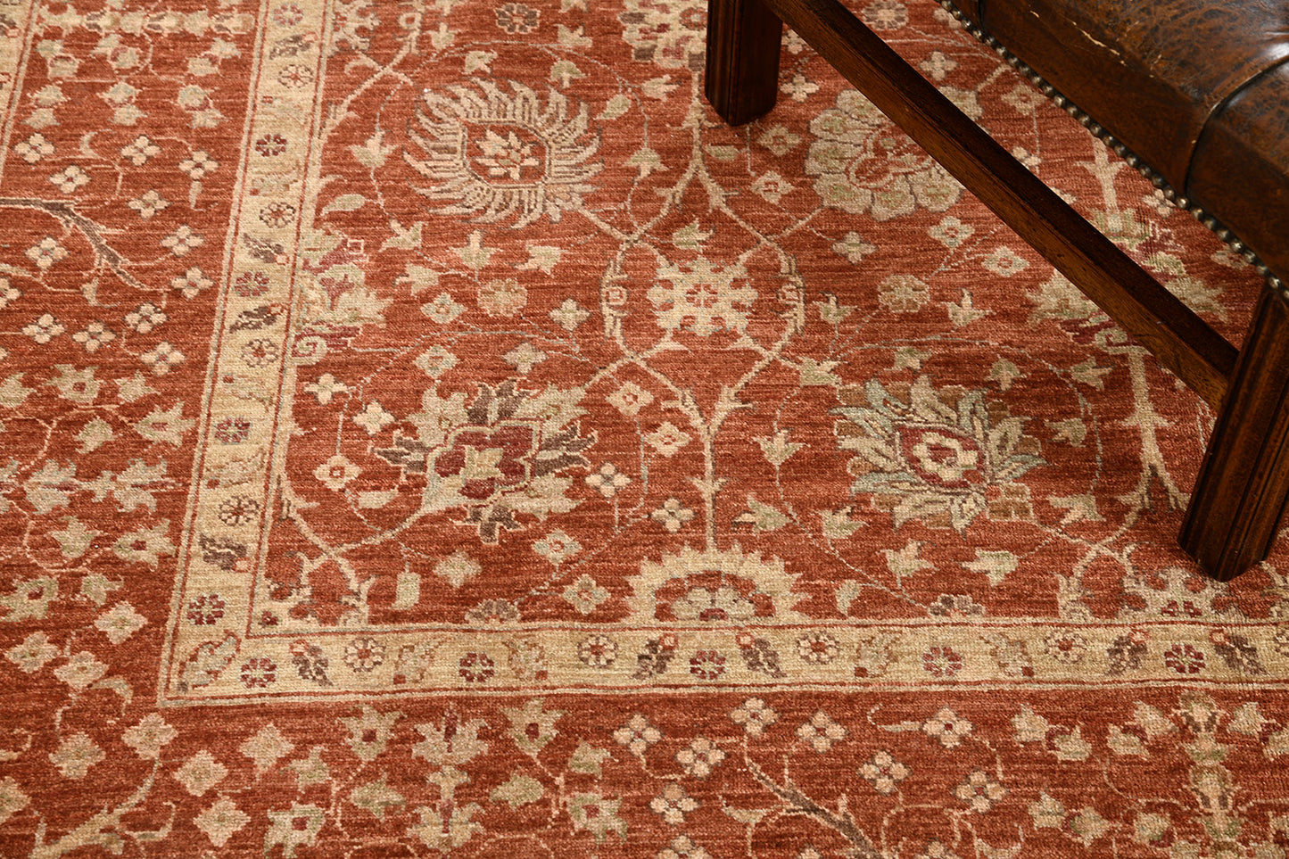 Natural Dye Sultanabad Revival Square Rug