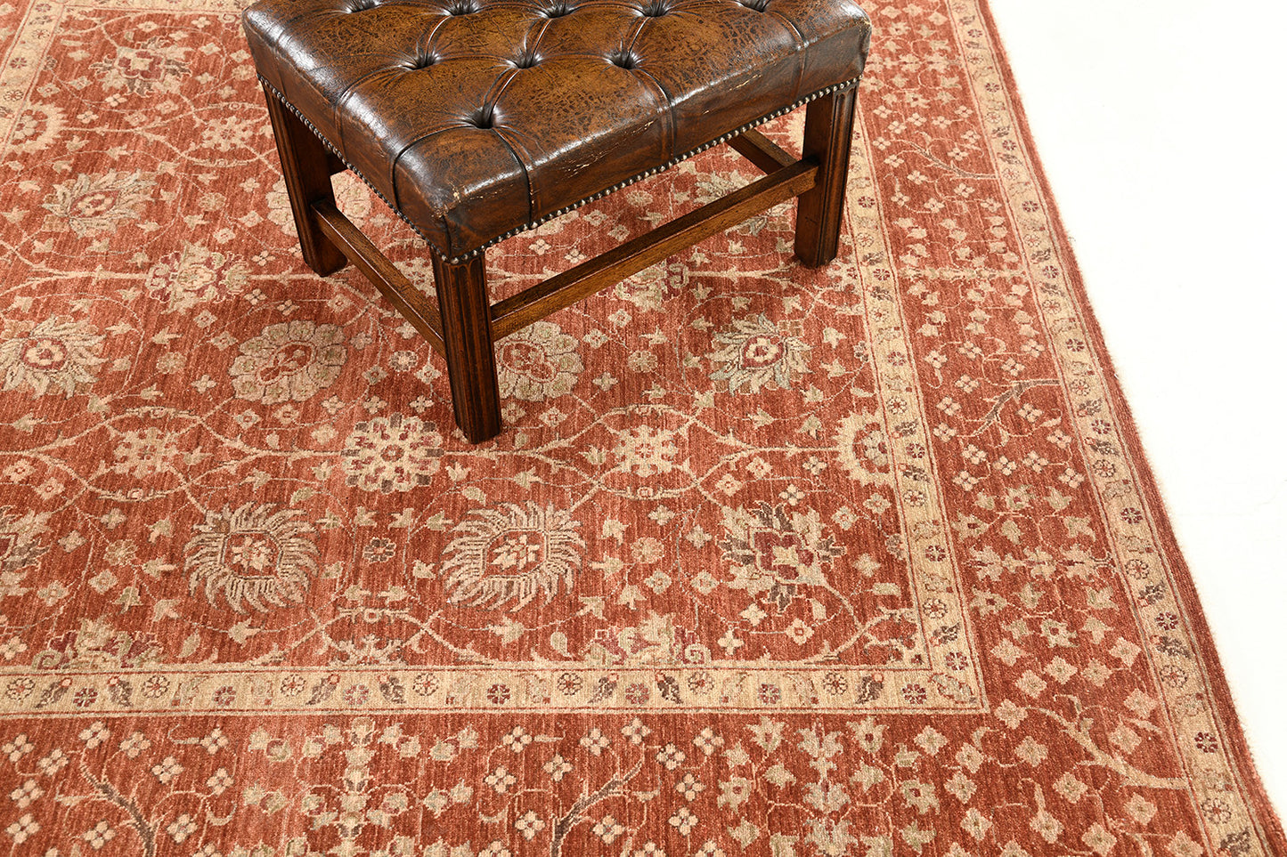 Natural Dye Sultanabad Revival Square Rug