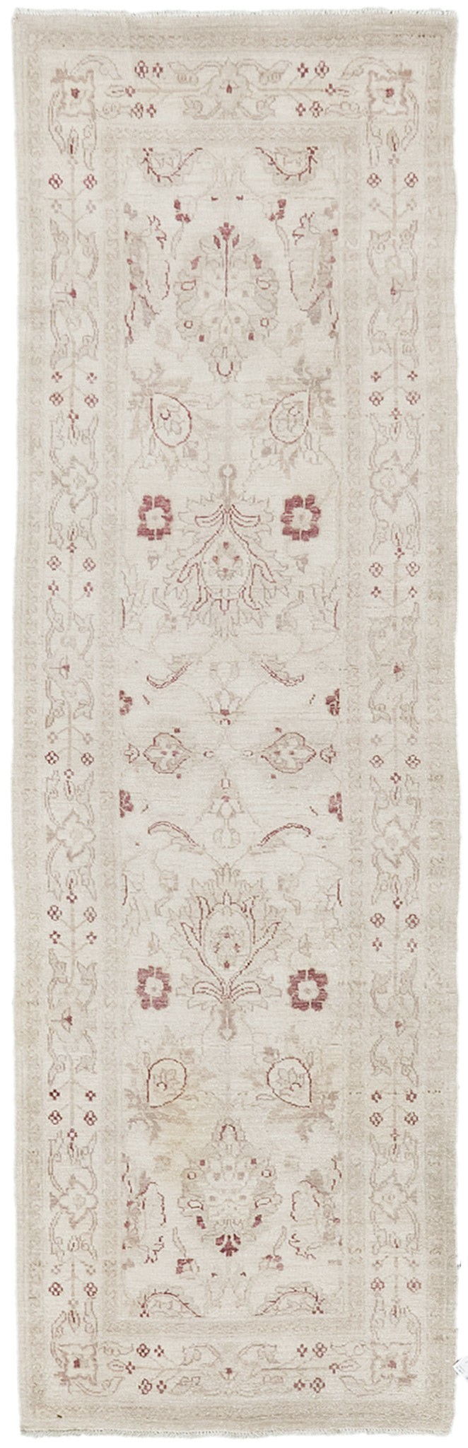 Natural Dye Sultanabad Design Runner Divine - narrow runner - one-of-a-kind handmade area rug [#7]