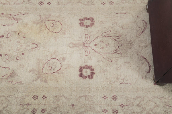Natural Dye Sultanabad Design Runner Divine - narrow runner - overhead flat lay view [#7]