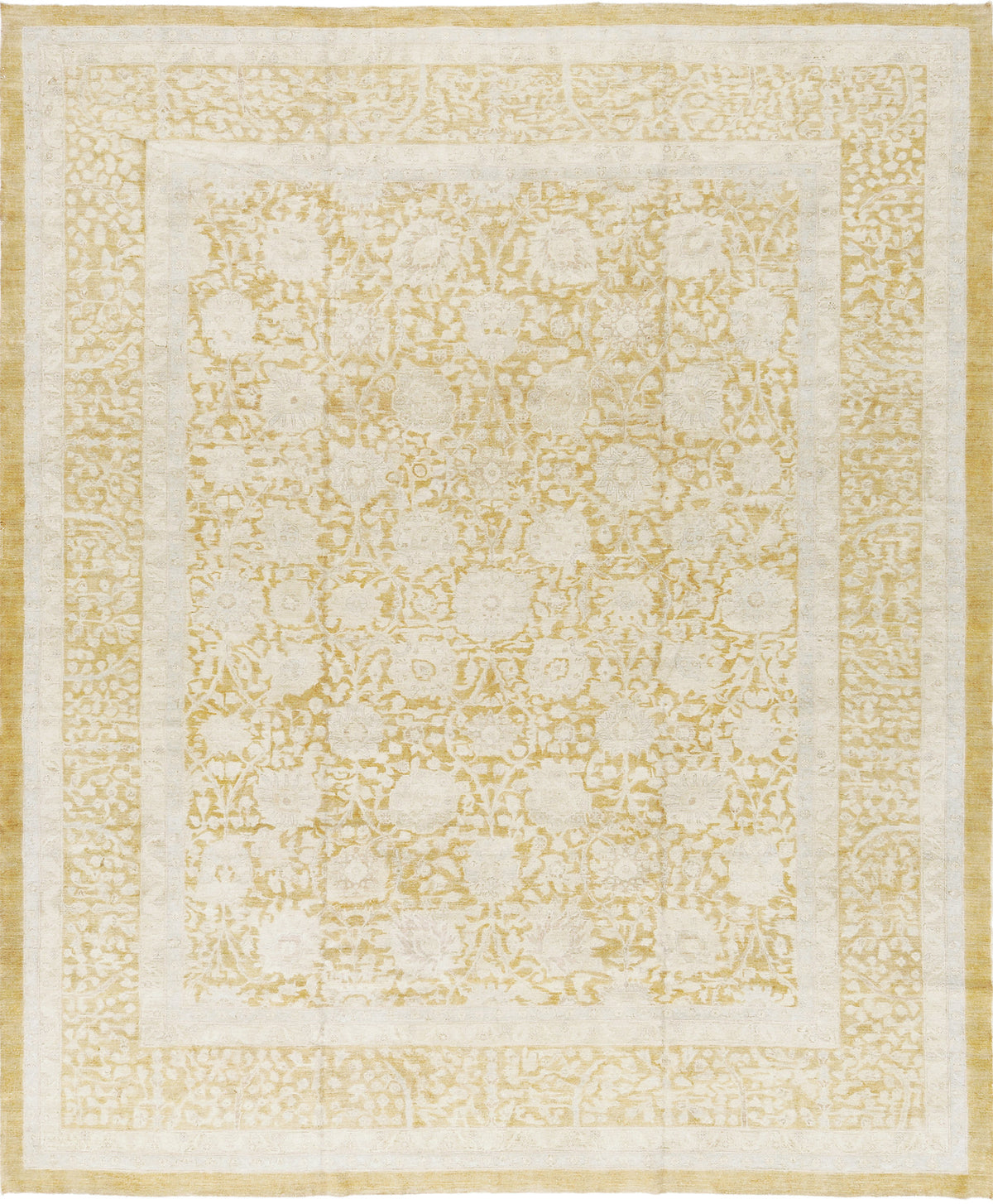 Vintage Style Tabriz Allover Design Rug - one-of-a-kind handmade area rug [#3]
