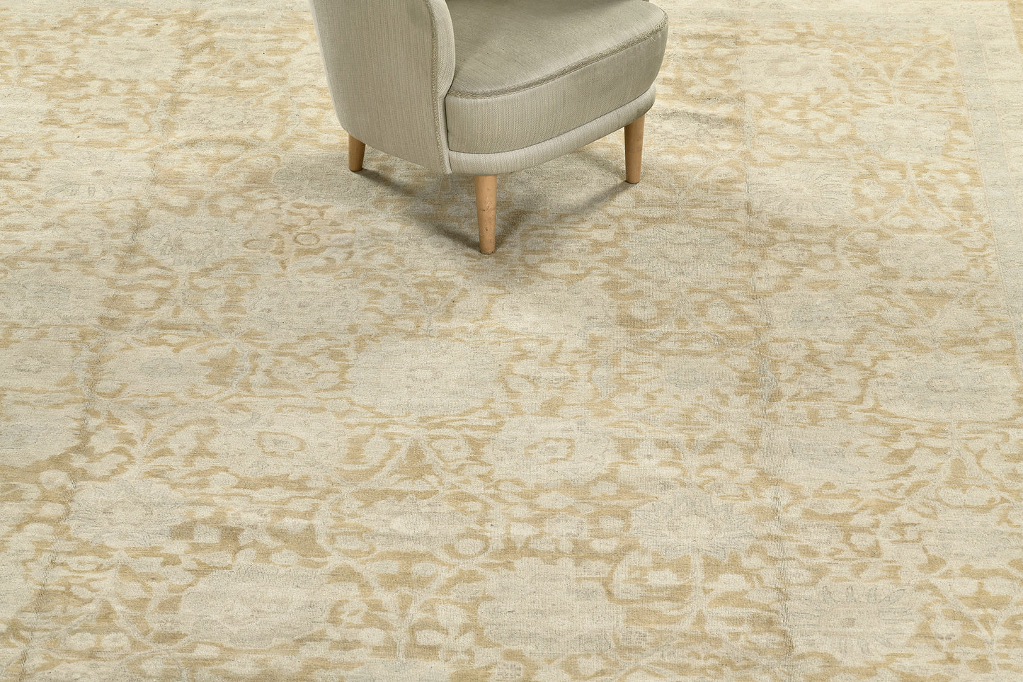 Vintage Style Tabriz Allover Design Rug